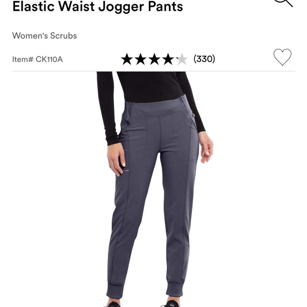 Cherokee Elastic Waist Jogger Scrub Pants